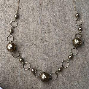 Gold ball necklace